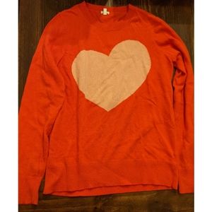 J Crew Heart Sweater